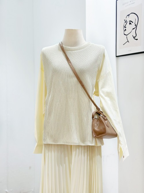 SARA TOP (CREAM) T23