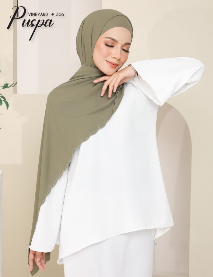 PUSPA EMBROIDERY SHAWL (VINEYARD) 306