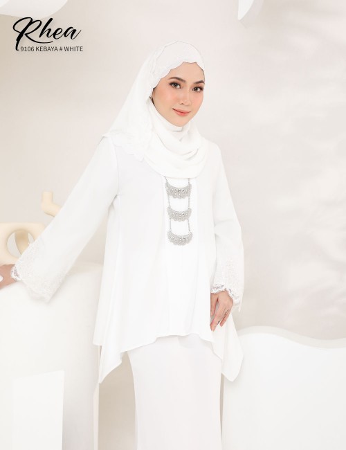 RHEA KEBAYA MODERN (WHITE) 9106 / P9106