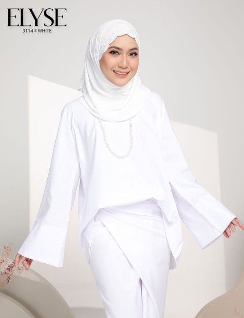 ELYSE PARIO KURUNG (WHITE) 9114