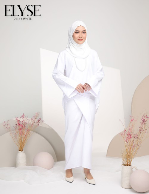 ELYSE PARIO KURUNG (WHITE) 9114