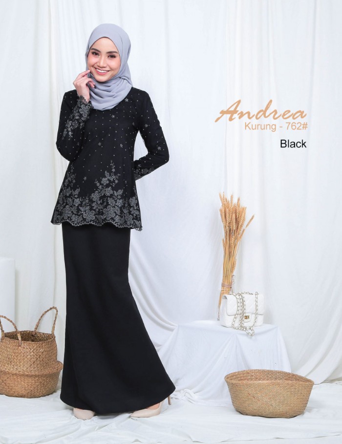 ANDREA KURUNG MODERN (BLACK) 762 / P762 / SP762