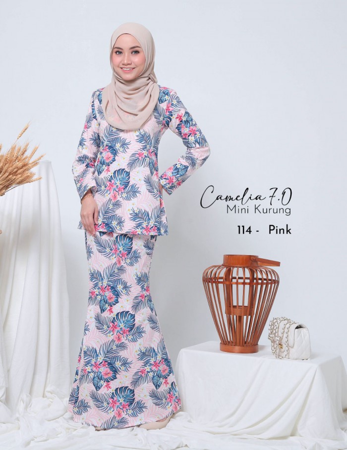 CAMELIA 7.0 MINI KURUNG (PINK) 114