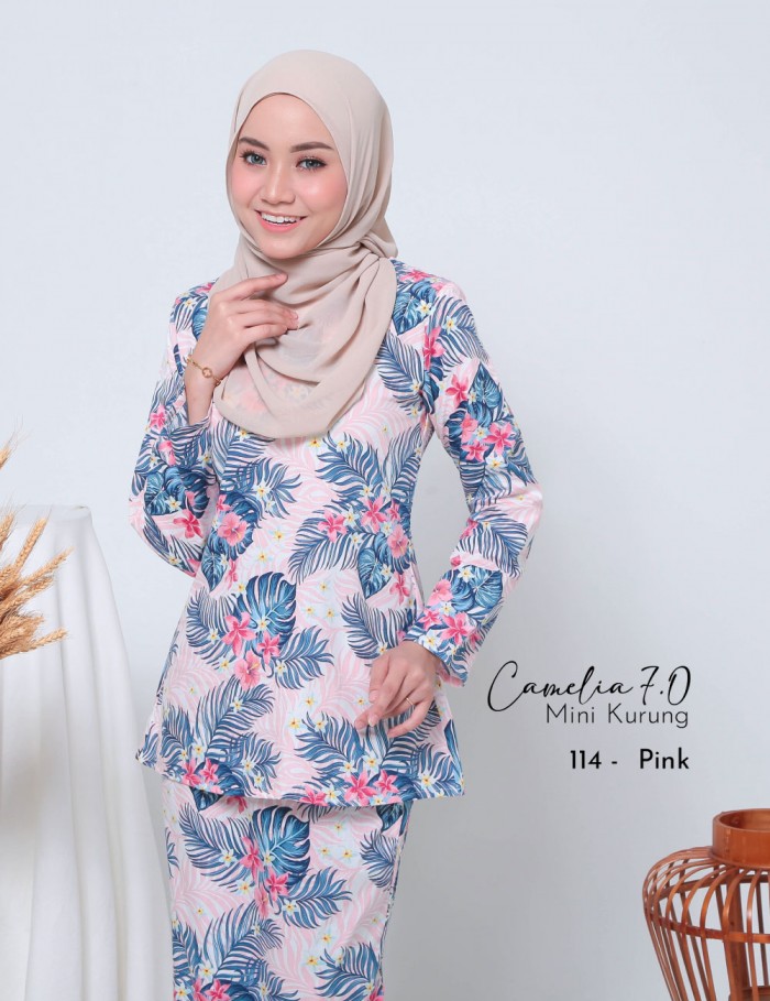 CAMELIA 7.0 MINI KURUNG (PINK) 114