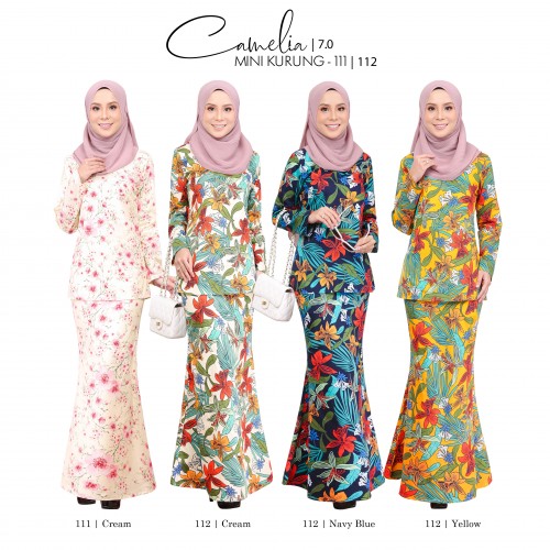 CAMELIA 7.0 MINI KURUNG (CREAM) 114