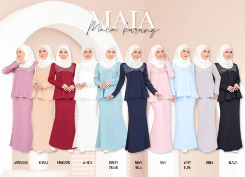 MAIA KURUNG MODERN (GREY)  9116