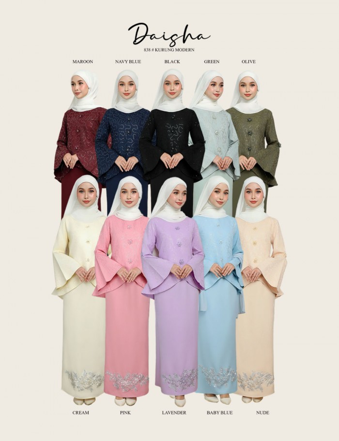 DAISHA KURUNG MODERN ( PINK ) 838#