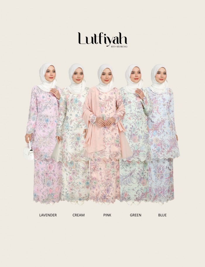 LUTFIYAH KURUNG MODERN (CREAM) 833#