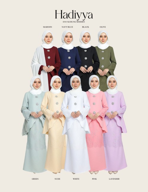 HADIYYA KURUNG MODERN (LAVENDER) 834#