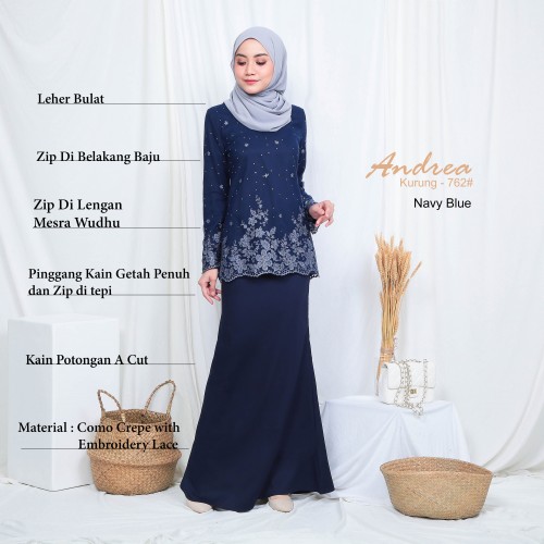 ANDREA KURUNG MODERN (BABY BLUE) 762 / P762 / SP762