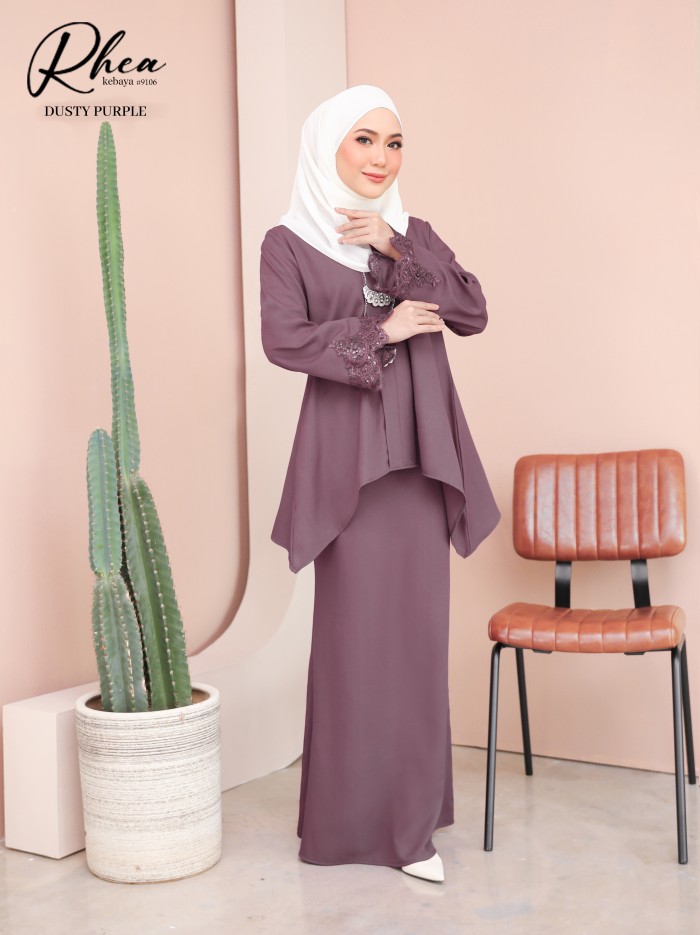 RHEA KEBAYA MODERN (DUSTY PURPLE)  9106 / P9106