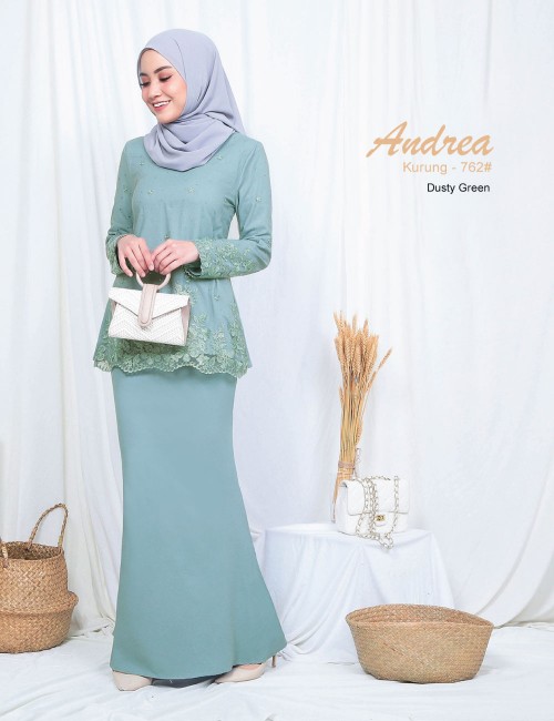 ANDREA KURUNG MODERN (DUSTY GREEN) 762 / P762 / SP762