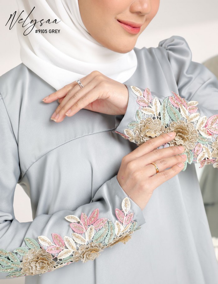 NELYSAA KURUNG (GREY) 9105