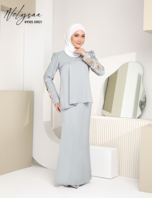 NELYSAA KURUNG (GREY) 9105