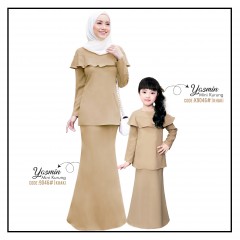 YASMIN KIDS KURUNG MODERN (KHAKI) K9046