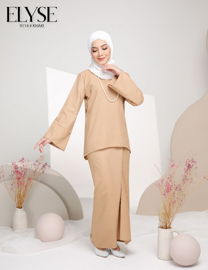 ELYSE PARIO KURUNG (KHAKI) 9114