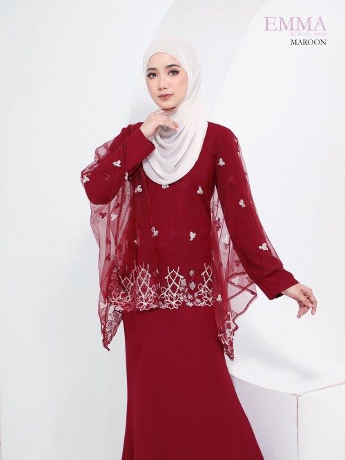 EMMA KURUNG MODERN (MAROON) 9086 / P9086 / SP9086