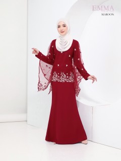 EMMA KURUNG MODERN (MAROON) 9086 / P9086 / SP9086