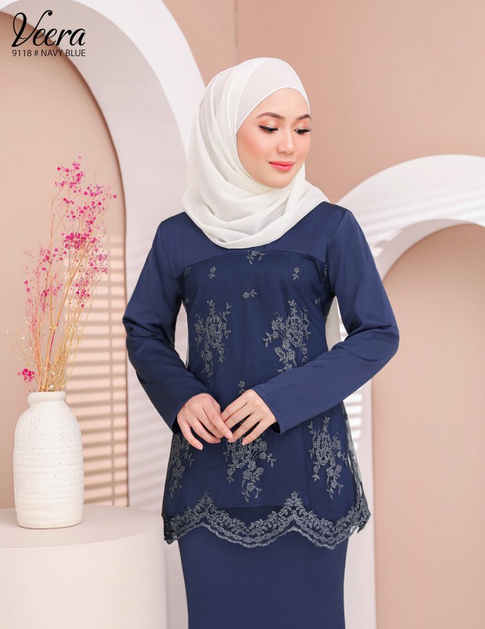 VEERA KURUNG MODERN (NAVY BLUE) 9118 / P9118