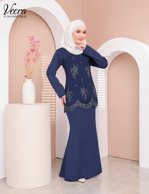 VEERA KURUNG MODERN (NAVY BLUE) 9118 / P9118