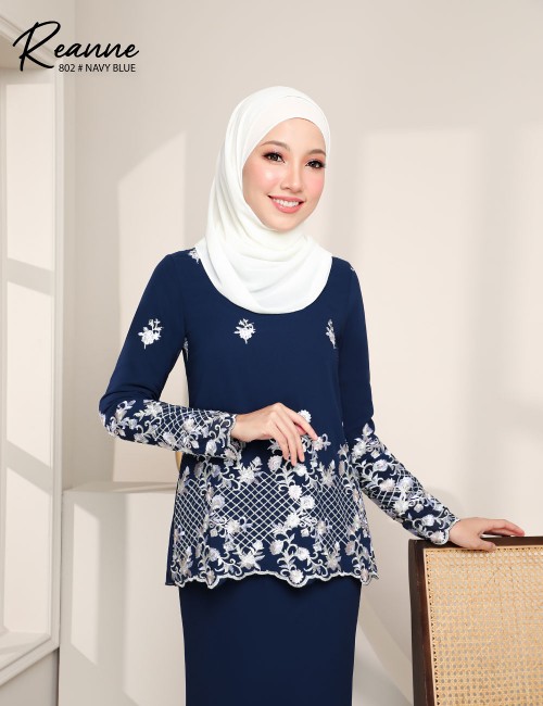 REANNE KURUNG MODERN (NAVY BLUE) 802 / P802