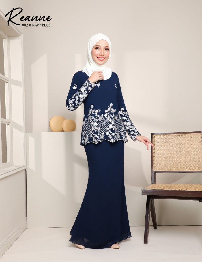 REANNE KURUNG MODERN (NAVY BLUE) 802 / P802