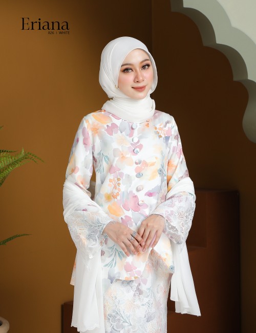 ERIANA KURUNG MODERN (WHITE) 826#