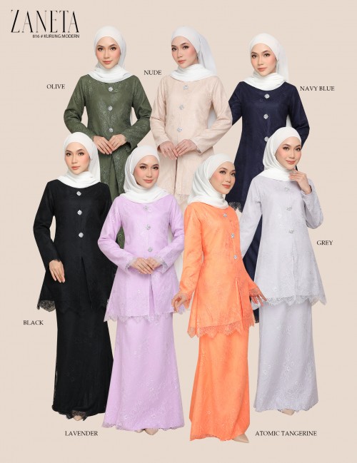 ZANETA KURUNG MODERN (LAVENDER) 816